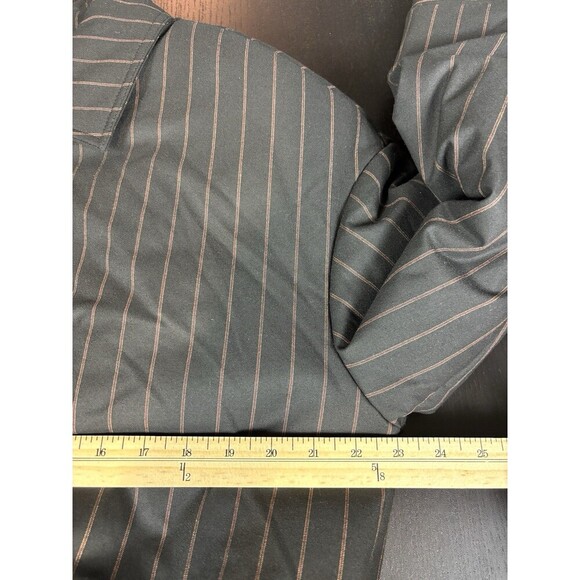 Nocturne Striped Padded Jacket Pinstripe Black Stripe Size Medium Bomber - Picture 7 of 10